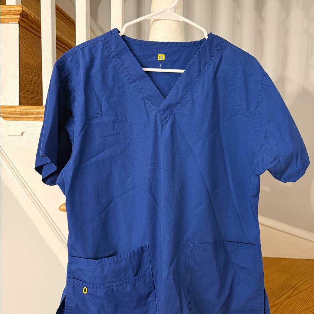 WonderWink Blue Scrub Top & Pants